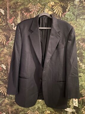 Barney's New York Vintage Classic Black Two-Button Blazer